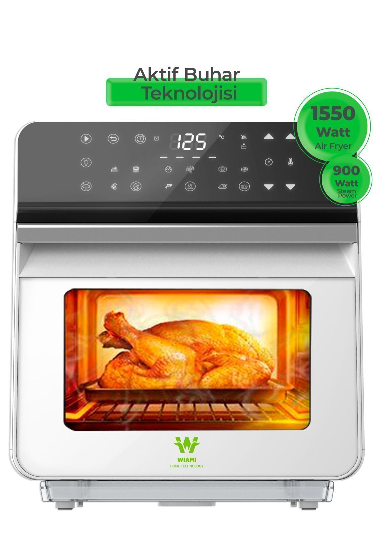 Airfryer 10.5 L Buharlı Hava Fritözü - BEYAZ