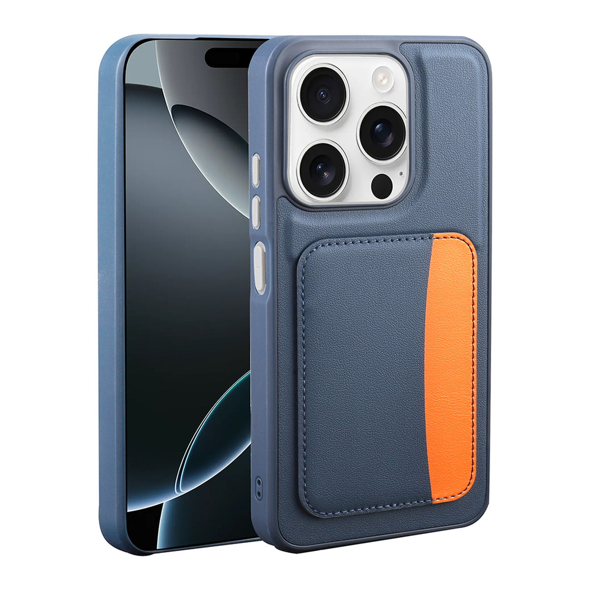 Apple iPhone 15 Kılıf Kartlıklı Zore X-Kart Silikon Kapak
