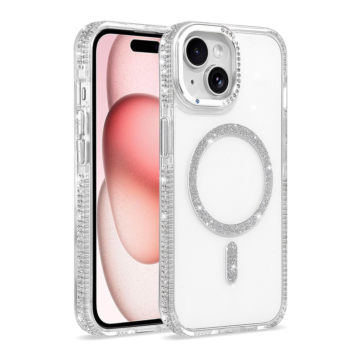 Apple iPhone 15 Kılıf M-safe Şarj Özellikli Zore Tera Silikon Kapak