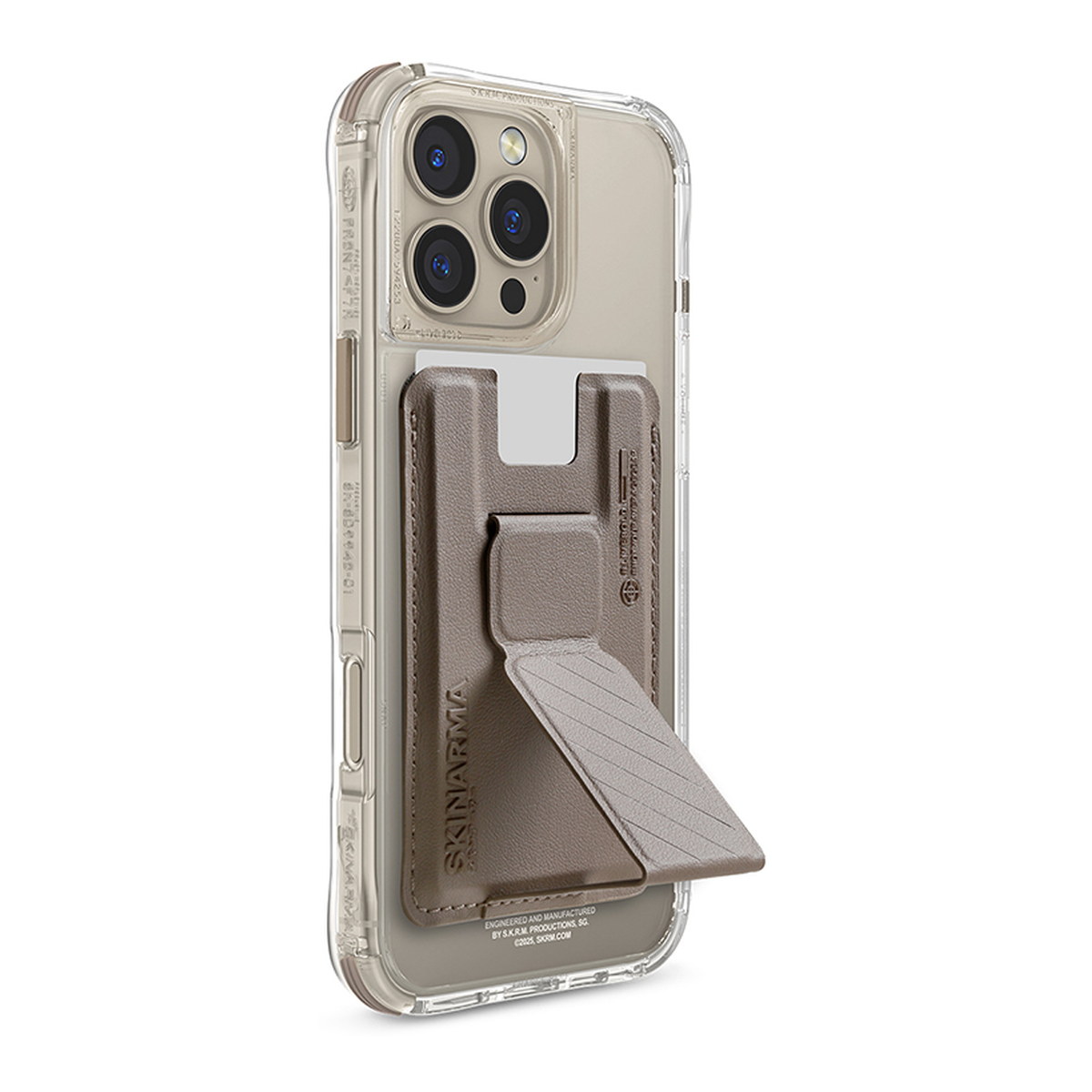 Apple iPhone 16 Pro Kılıf M-safe Şarj Özellikli Şeffaf Airbag Tasarımlı Skinarma Saido Prime Kapak