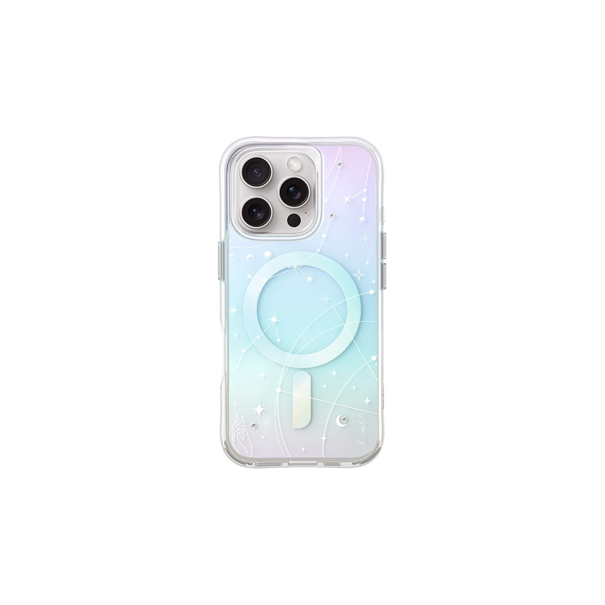 Apple iPhone 16 Pro Kılıf M-safe Şarj Özellikli Takım Yıldızı Desenli Askı Aparatlı Coehl Celest Kapak
