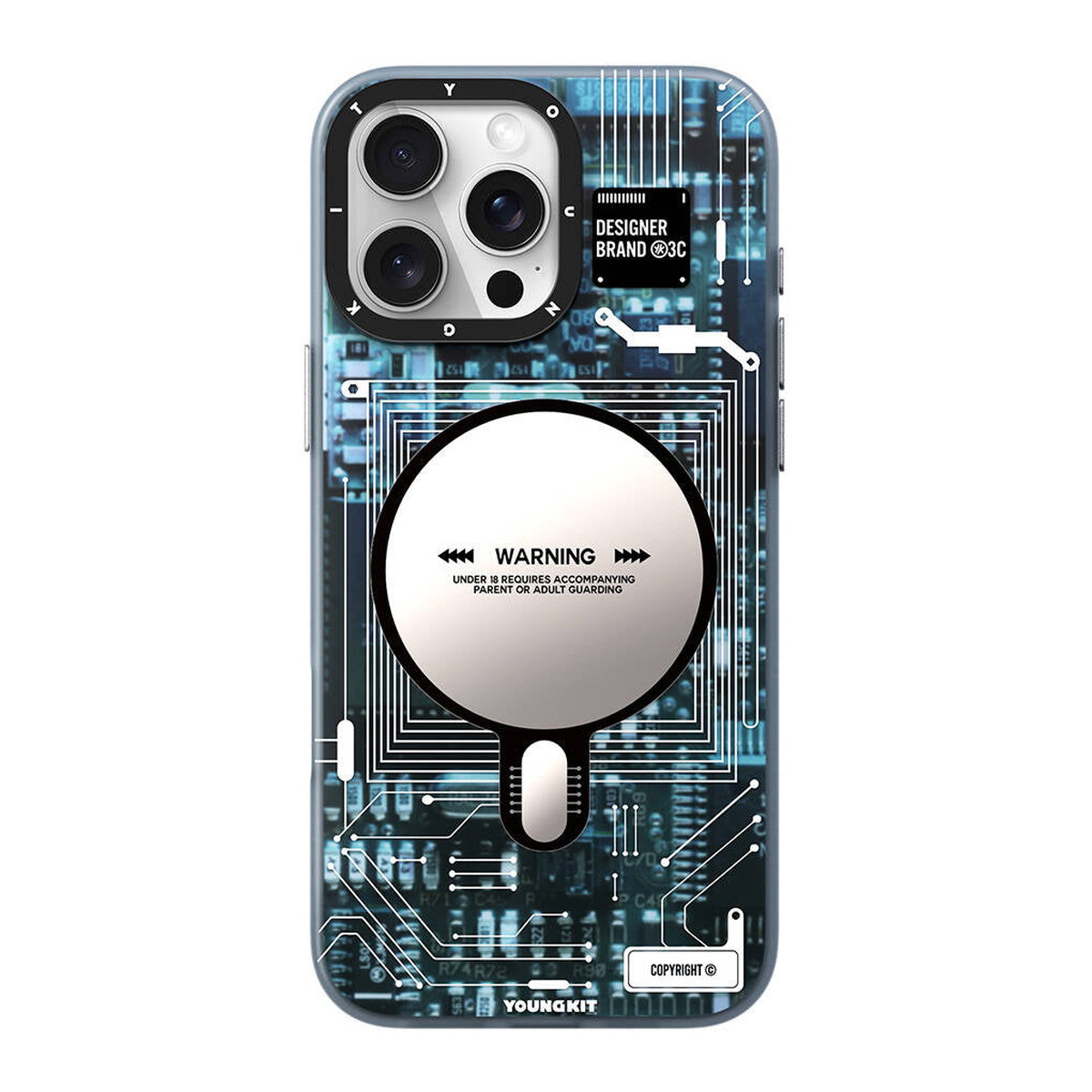 Apple iPhone 16 Pro Max Kılıf M-safe Şarj Özellikli Yüzük Standlı Amazingthing Titan Pro Serisi Kapak