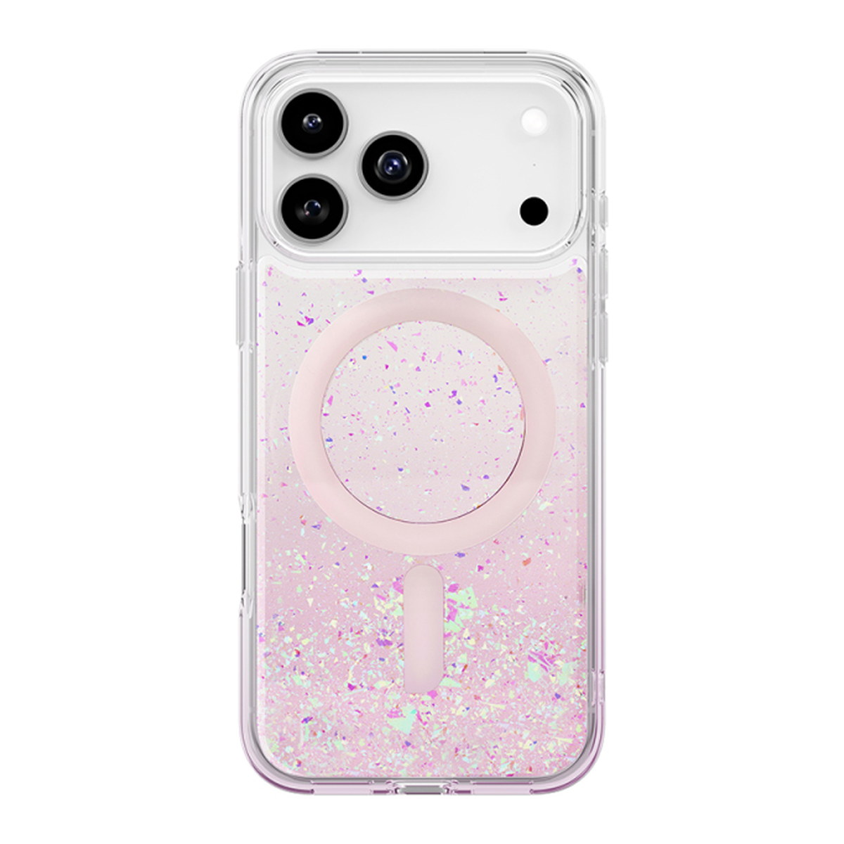 Apple iPhone 17 Pro Max -17 PRO Kılıf M-safe Şarj Özellikli Hologram Parçalı Coehl Rosara Kapak