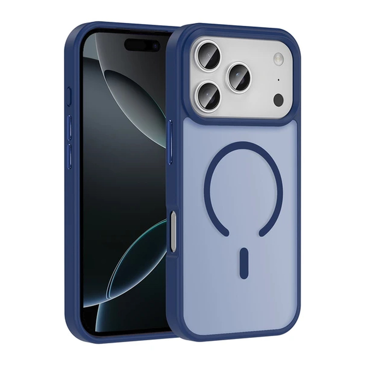 Apple iPhone 17 Pro Max -17 Pro Kılıf M-safe Şarj Özellikli Yıldız Simli Arka Yüzey Coehl Lyra Kapak