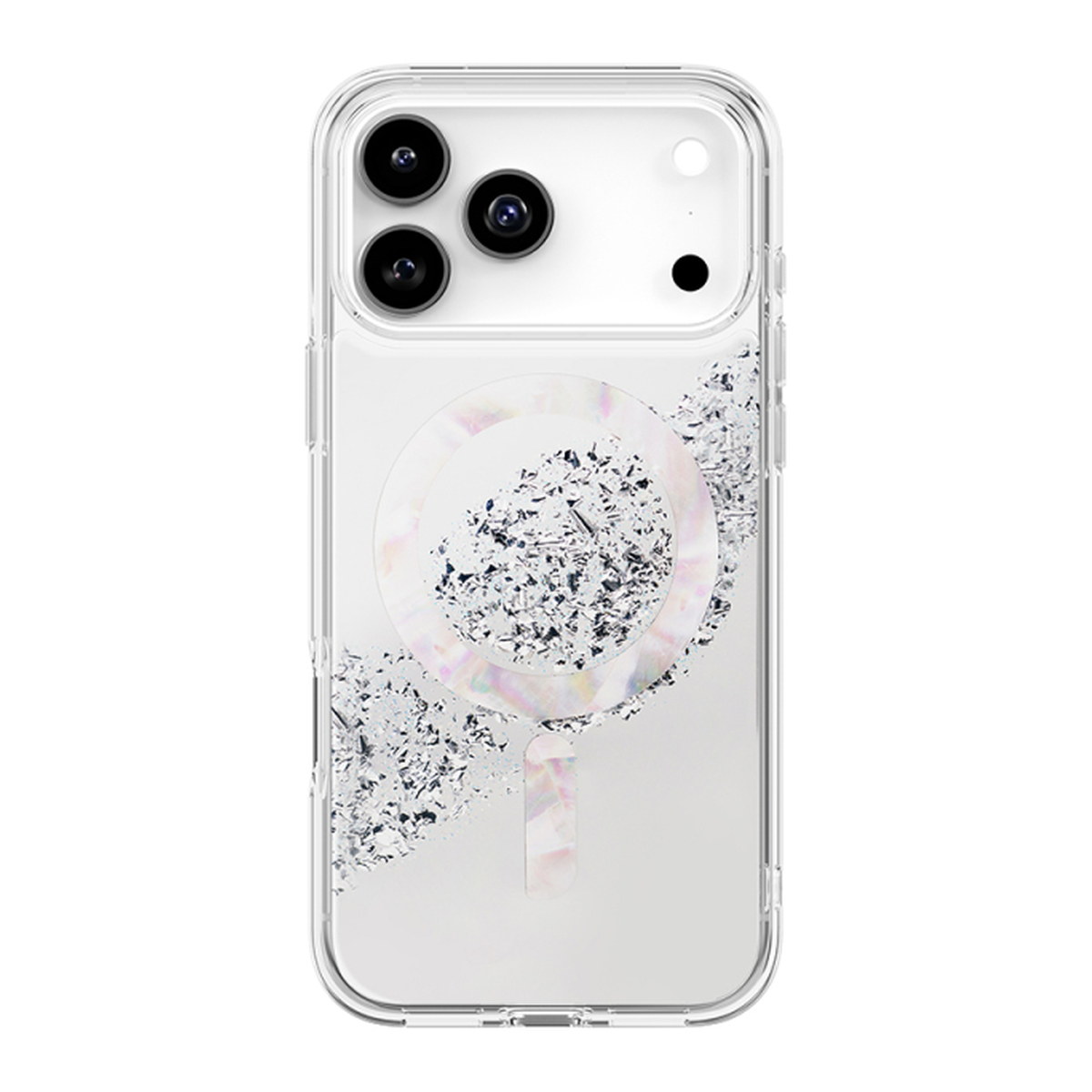 Apple iPhone 17 Pro Max - 17 Pro Kılıf M-safe Şarj Parlak Kristal Desenli Coehl Crystelle Kapak