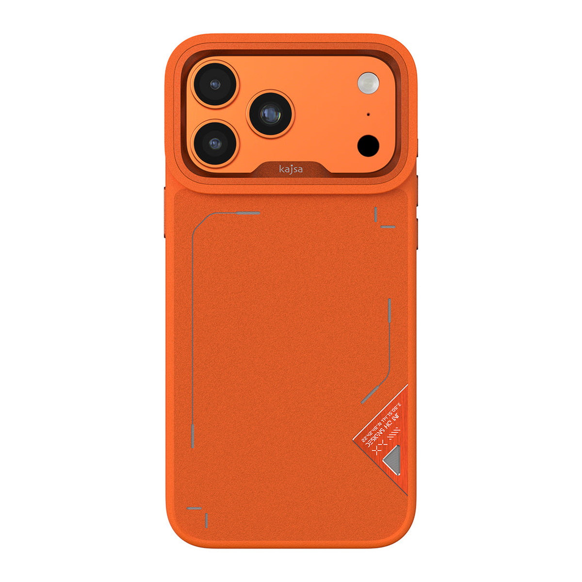Apple iPhone 17 Pro Max Kılıf M-safe Şarj Özellikli O-Ring Metal Kamera Çerçeveli Kajsa Matrix Collection Kapak