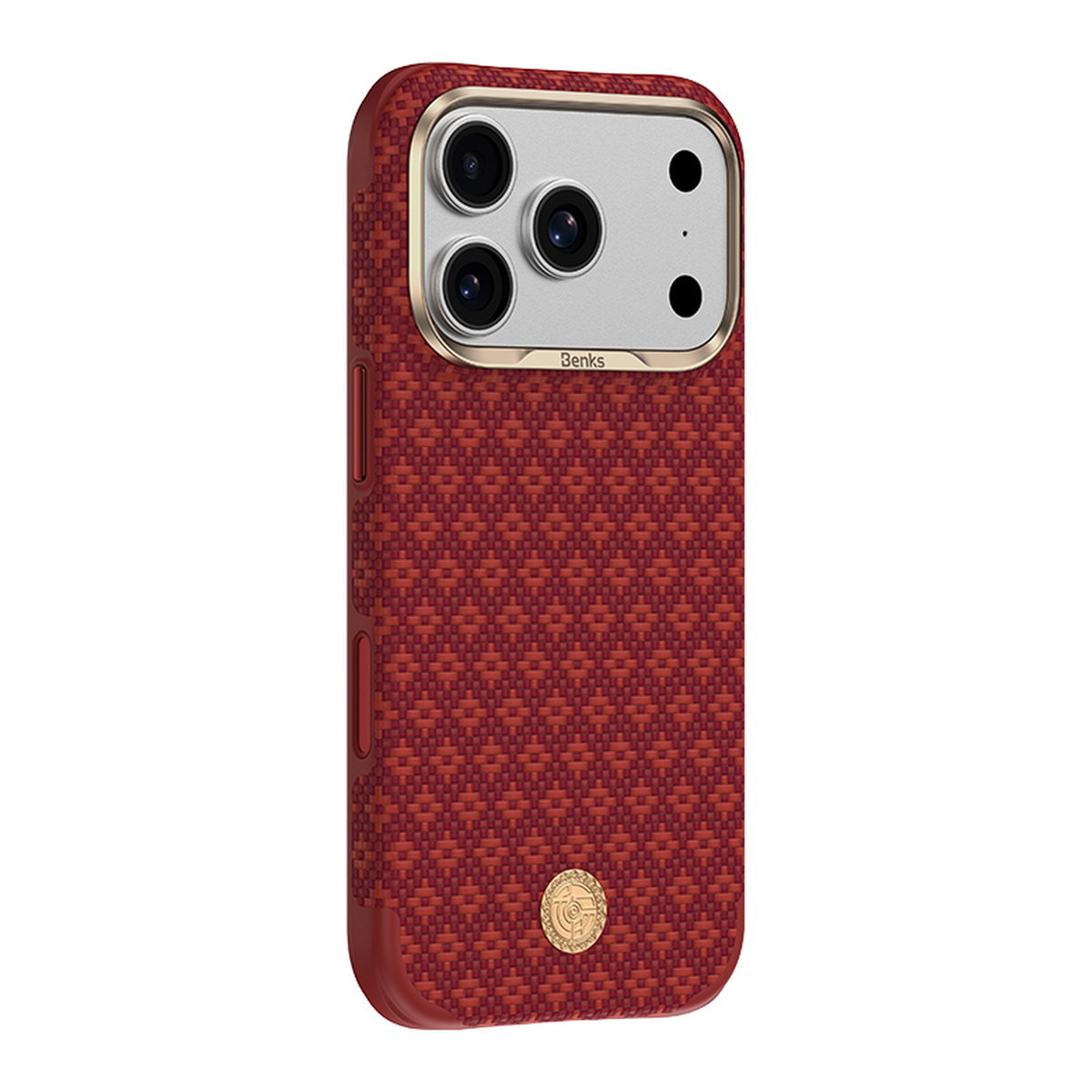 Apple iPhone 18 Pro Kılıf M-Safe Şarj Özellikli Benks ArmorPro ArmorEdge X9 Serisi Kevlar Karbon Kapak