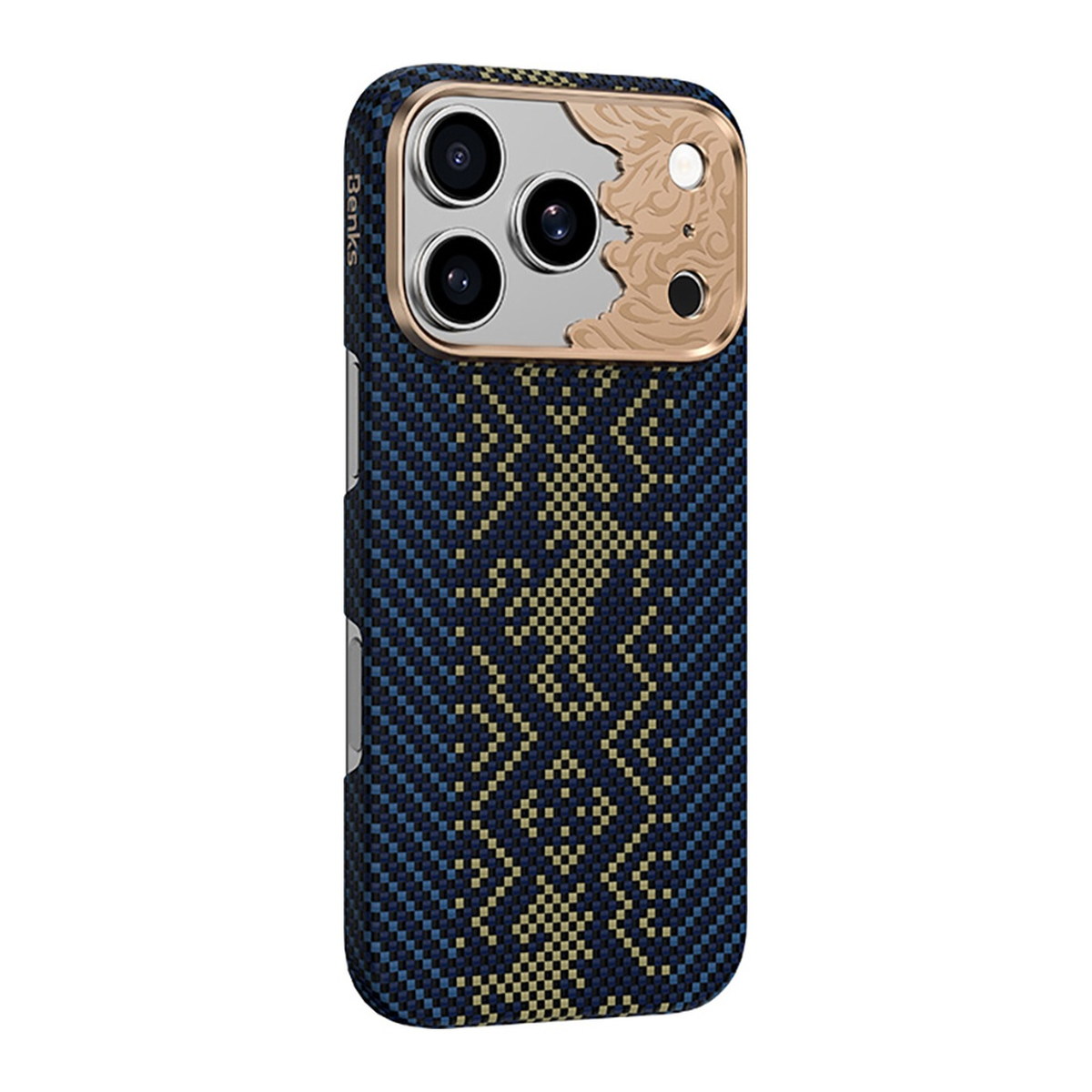 Apple iPhone 18 Pro Max Kılıf M-safe Şarj Özellikli Yükseltilmiş Kamera Çerçeveli Benks ArmorAir Knight Serisi C1 Kevlar Kapak