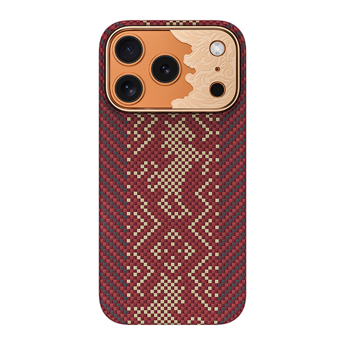 Benks Apple iPhone 17 Pro Max Kılıf M-safe Şarj Özellikli Karbon Fiber Tasarımlı Benks Knight ArmorPro Kevlar Kapak