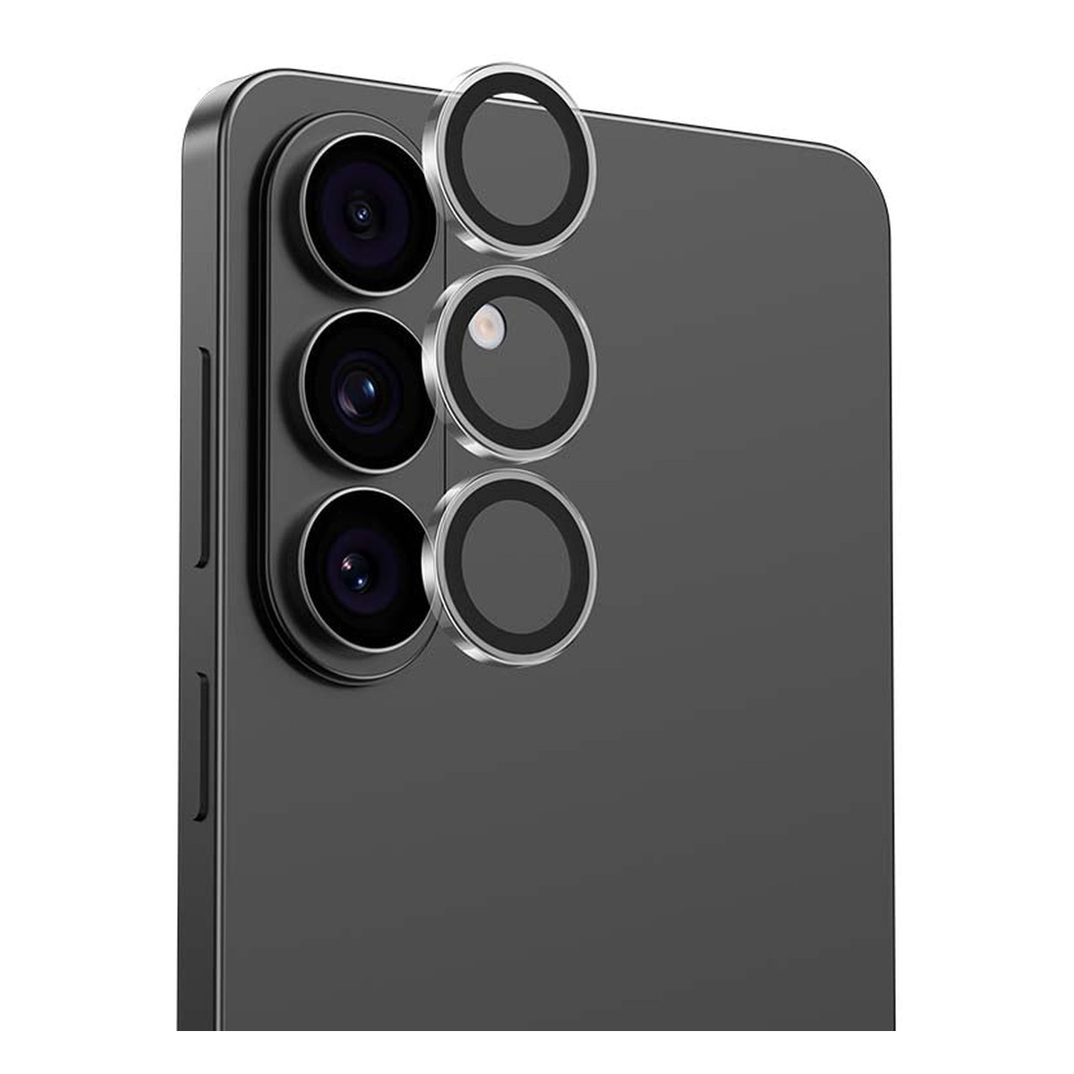 Benks Glass Warrior Lens Protector Sam S26-S26 Plus Black-Silver-Transparent