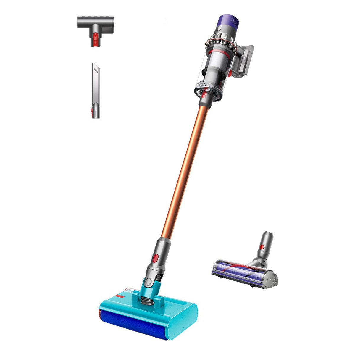 DYSON Cyclone V10 Submarine Islak Kuru Şarjlı Dikey Süpürge (Gri/Bakır)