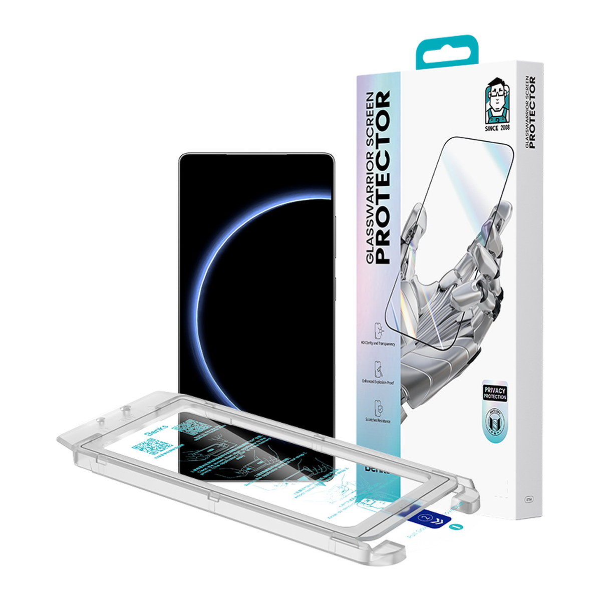 Galaxy S25 Ultra Benks Glass Warrior HD Cam Ekran Koruyucu + Kolay Uygulama Aparatlı