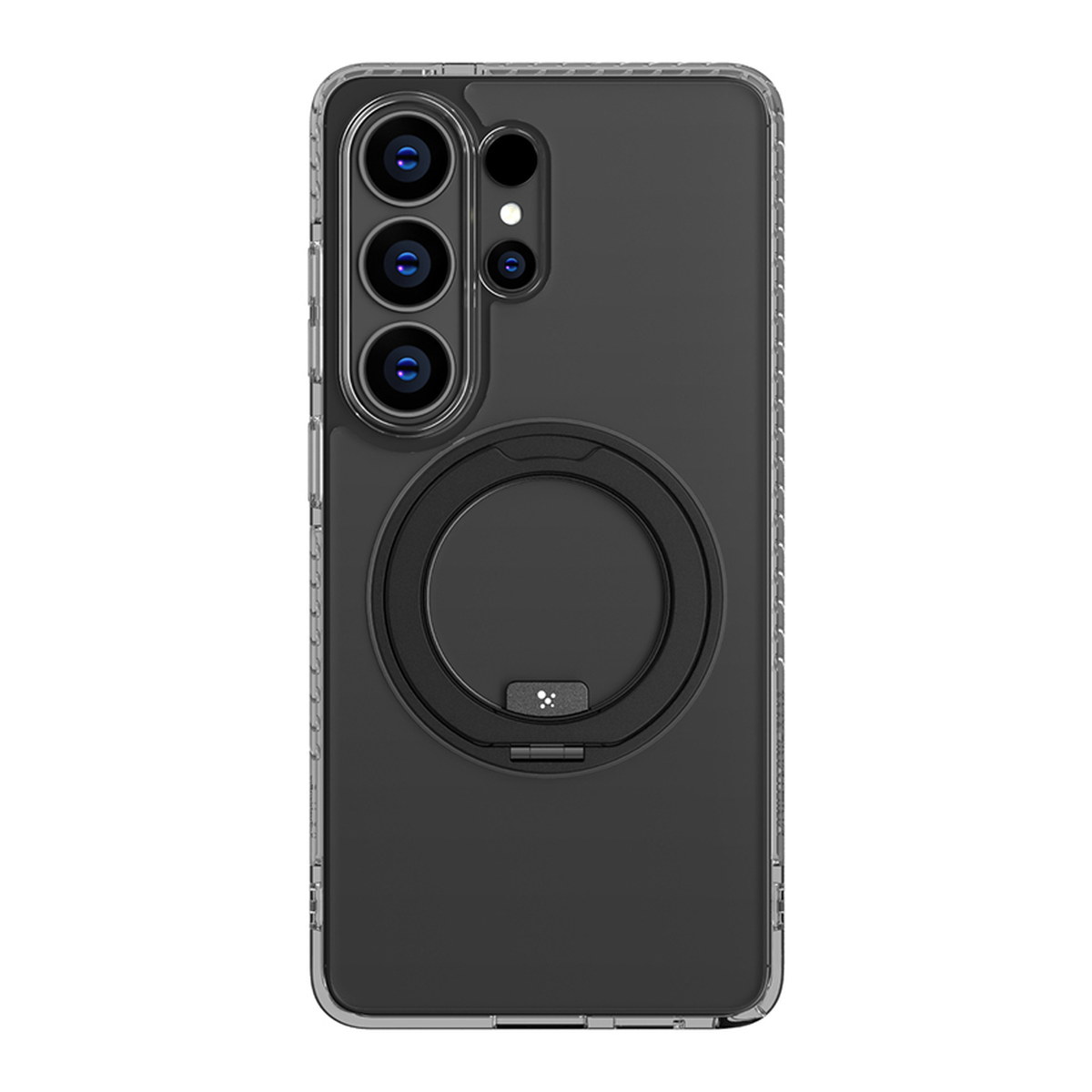 Galaxy S26 Ultra Kılıf M-safe Şarj Özellikli Şeffaf 360 Derece Standlı Amazingthing Titan MagSpin Serisi Kapak
