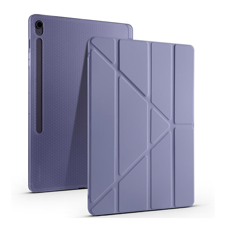 Galaxy Tab S10 FE Plus Kılıf Zore Tri Folding Kalem Bölmeli Standlı Kılıf