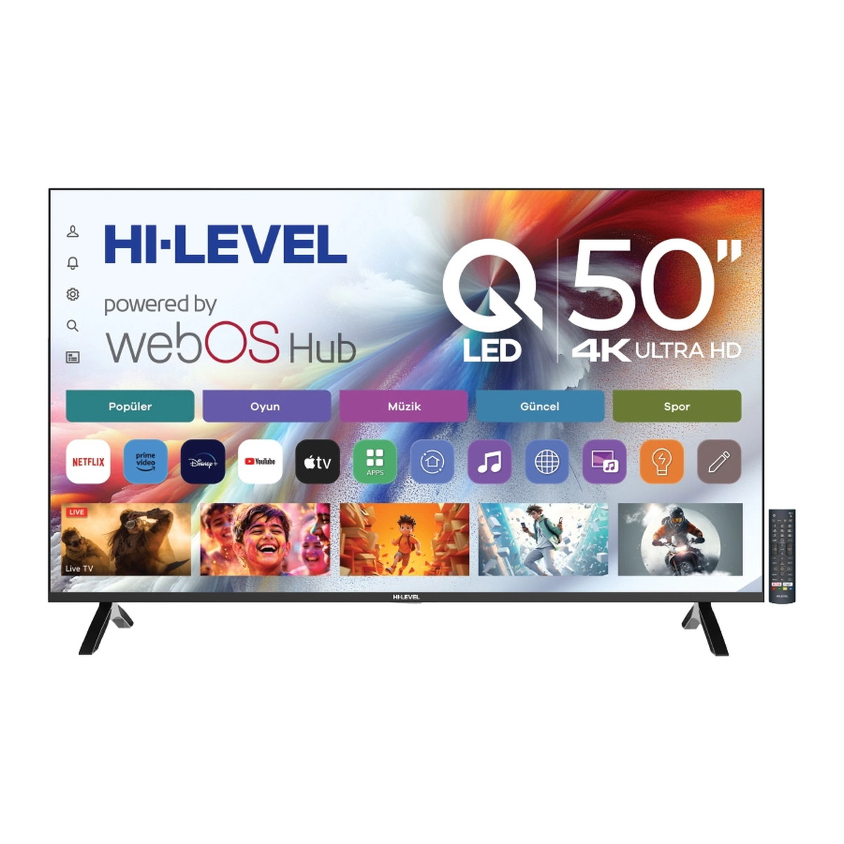 Hi-Level HL50FMN501 UHD 4K SMART D-DUAL LED TV