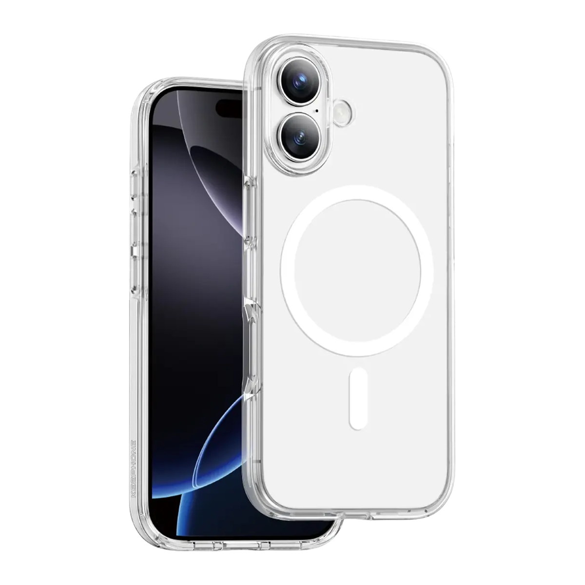 Keephone Apple iPhone 17 Non Yellow Şeffaf Magsafe Kılıf - Şeffaf
