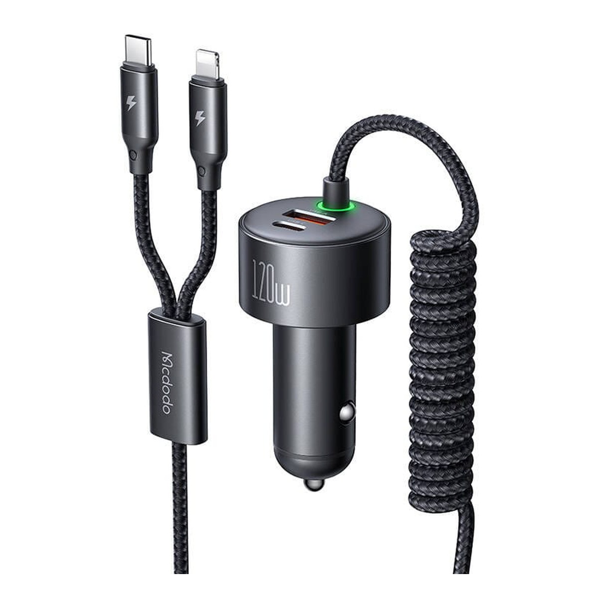 Mcdodo CC-0370 120W 4 Portlu PD PPS Araç Şarj Cihazı - Siyah