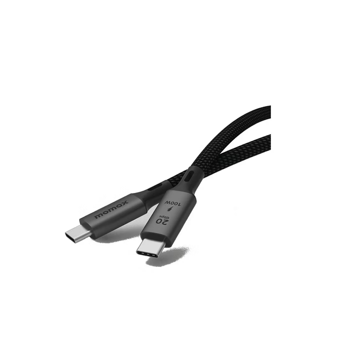 MOMAX DC32D Elite 100W USB-C USB3.2 Gen 2X2 20Gbps Kablo Siyah