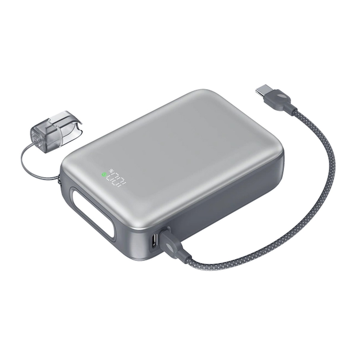 SHAZA Nexa Serisi 20.000 Mah Kendinden Kablolu Powerbank - Gri