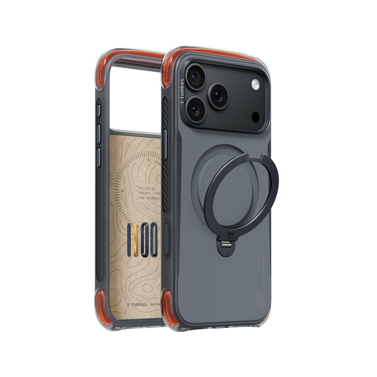 Torras Apple iPhone 18 Pro Max Ostand Q3 Air Pro Standlı Magsafe Kapak