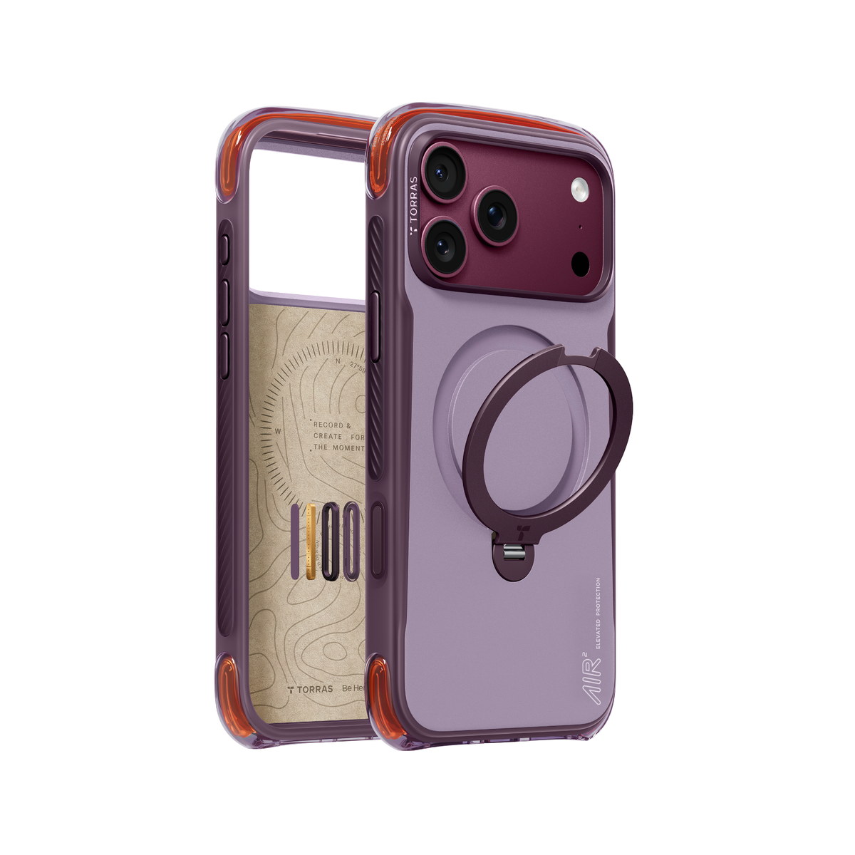 Torras Apple iPhone 18 Pro Ostand Q3 Air Pro Standlı Magsafe Kapak