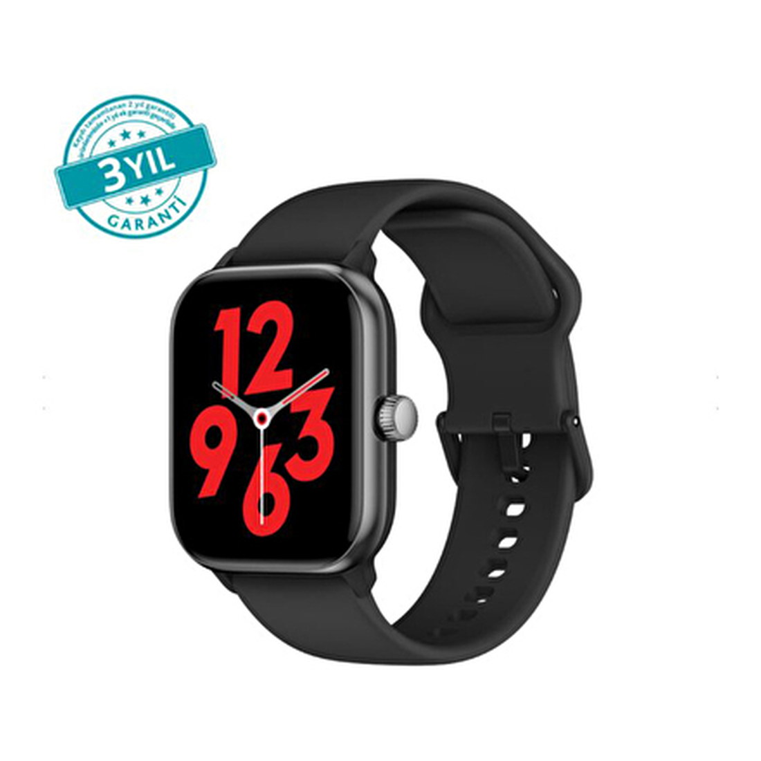TTEC 2SW04 Tempus Pro 47mm AMOLED Ekranlı Akıllı Saat Siyah 24 Ay Garantili