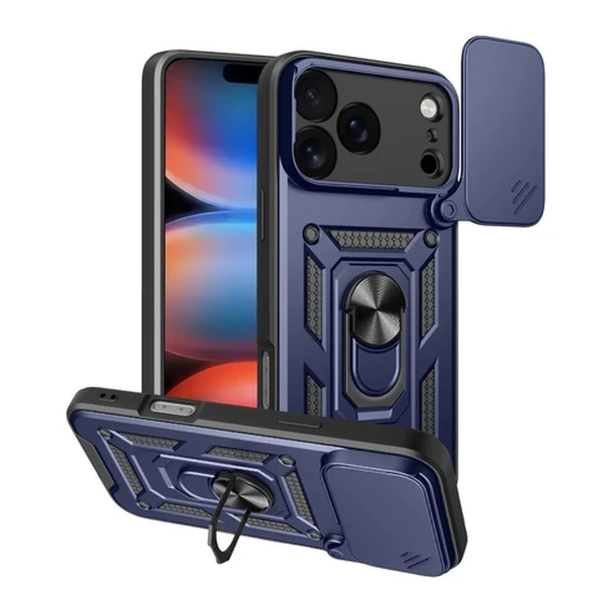 UNIQ 17 PRO MAX LENS KORUYUCUSU LACİVERT