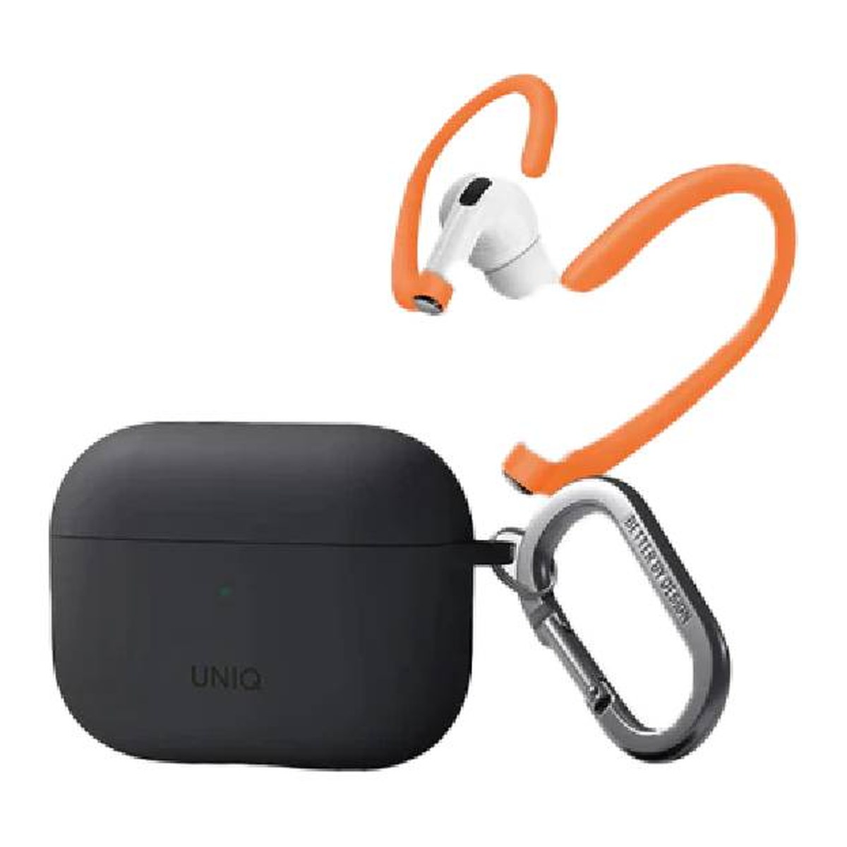 Uniq Airpods Pro 2 (2.nesil) Nexo Silikon Kılıf - Siyah