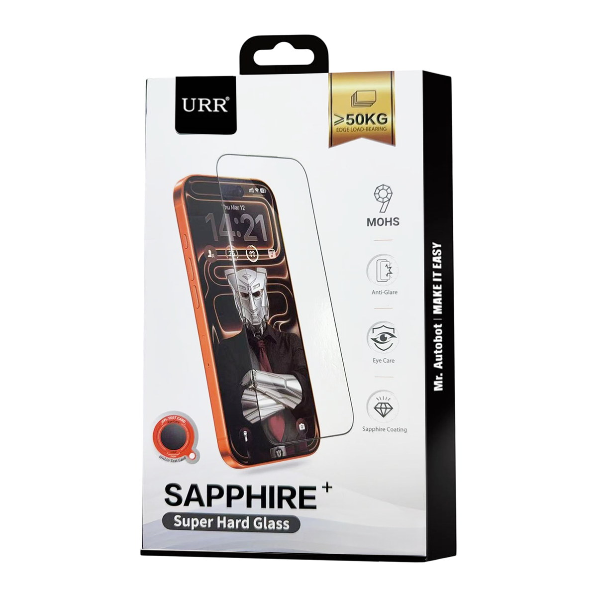 URR Apple iPhone 17 Sapphire Plus Cam Ekran Koruyucu - Şeffaf