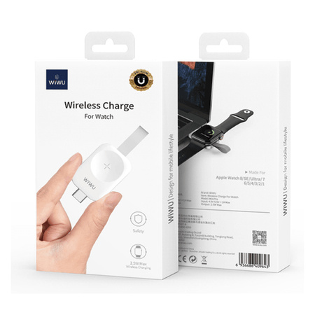 Wiwu M16 Pro Akıllı Saat Mini Wireless Magnetik Şarj Aleti 2.5W