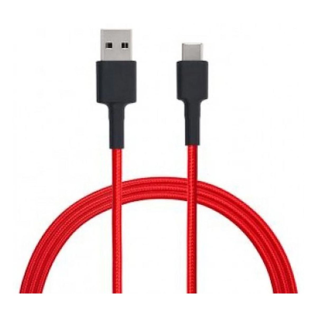 Xiaomi Type-C Örgülü 100 cm Hızlı Şarj Kablosu Kırmızı