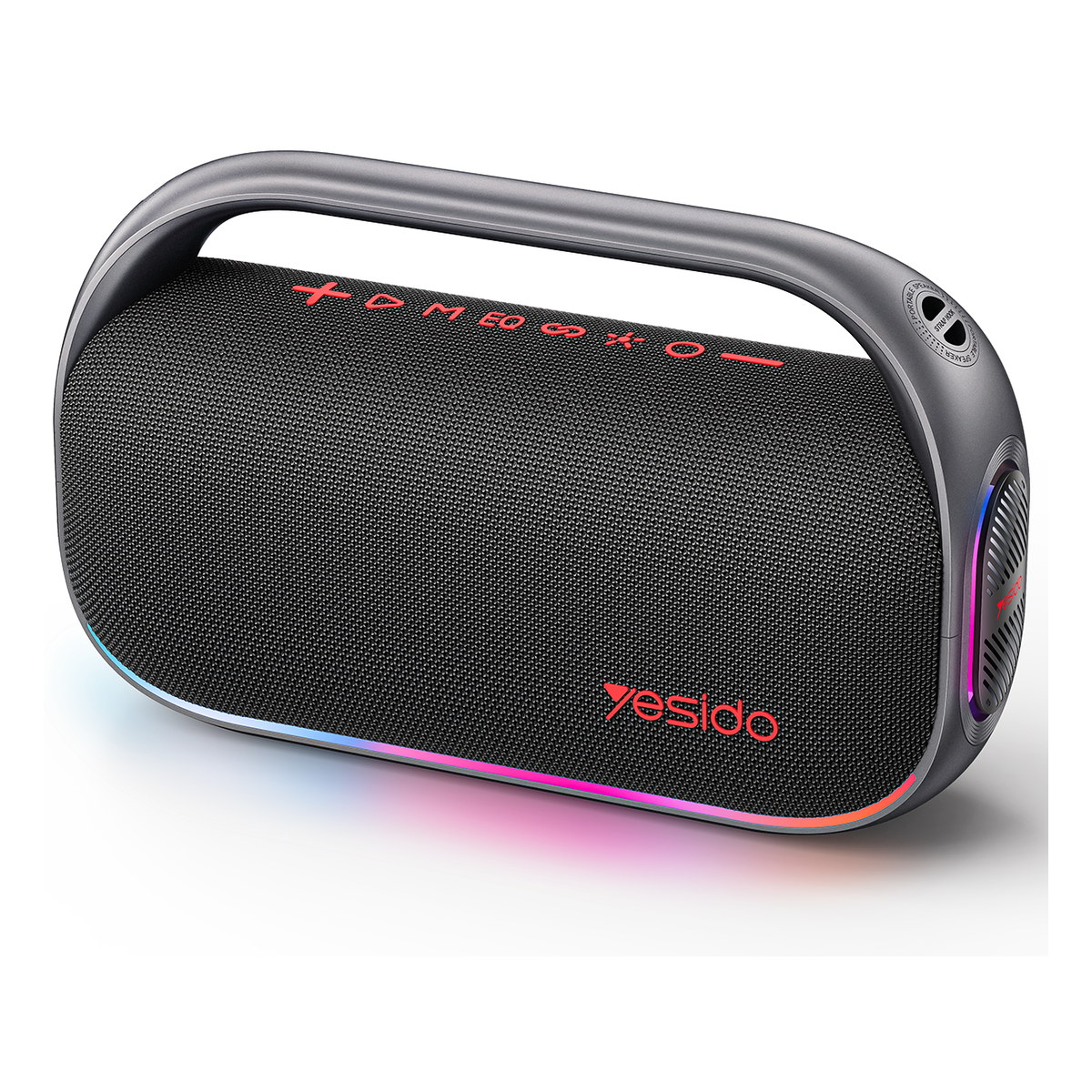 Yesido YSW31 2 Adet 40W Dahili Hoparlörlü BT 5.0 RGB Kablosuz Hoparlör - Siyah