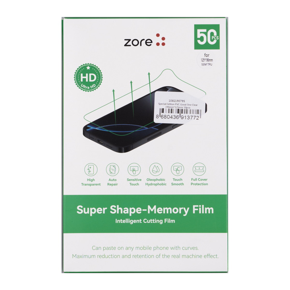 Zore Special Edition Pvc Good One Clear Ekran Koruyucu 196Mm X 125Mm 50 Adet